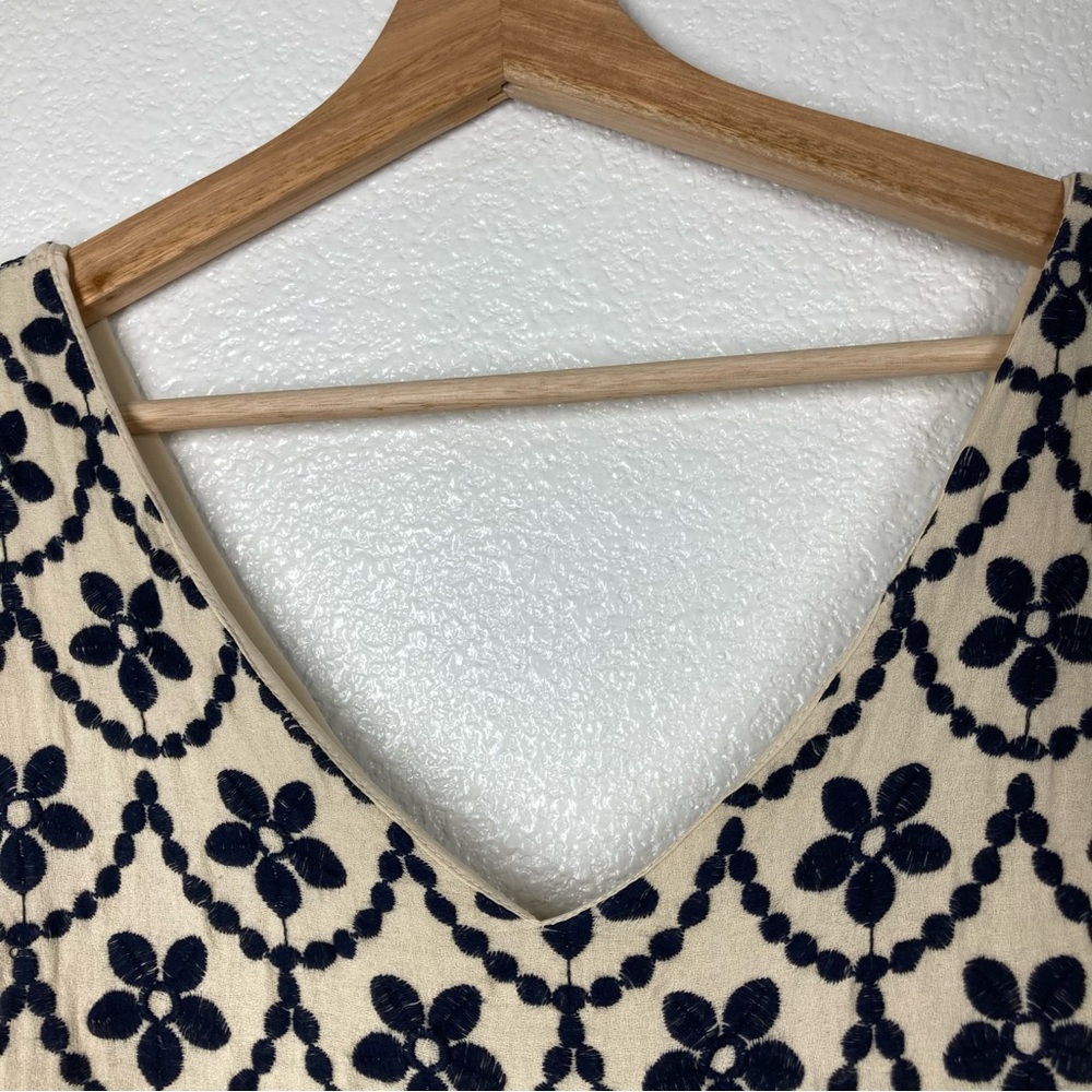 Sunday in Brooklyn Embroidered Fit & Flare Sleeveless Dress M Anthropologie - Picture 4 of 15